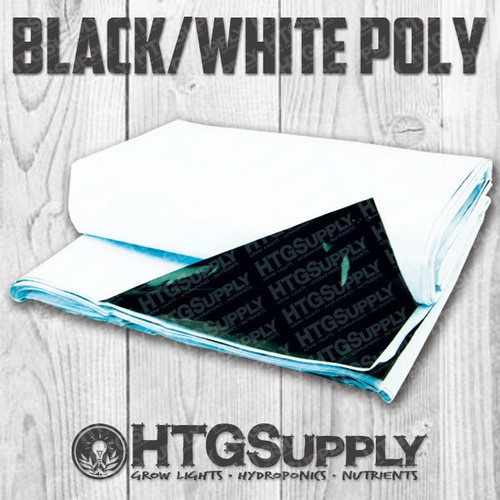 Black white poly x 10 - black,